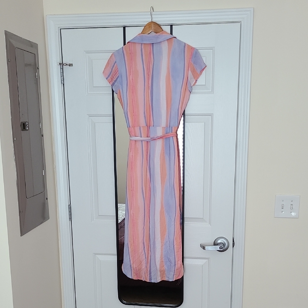 NWOT Bella Dahl Paloma Striped Midi Dress - Picture 7 of 10